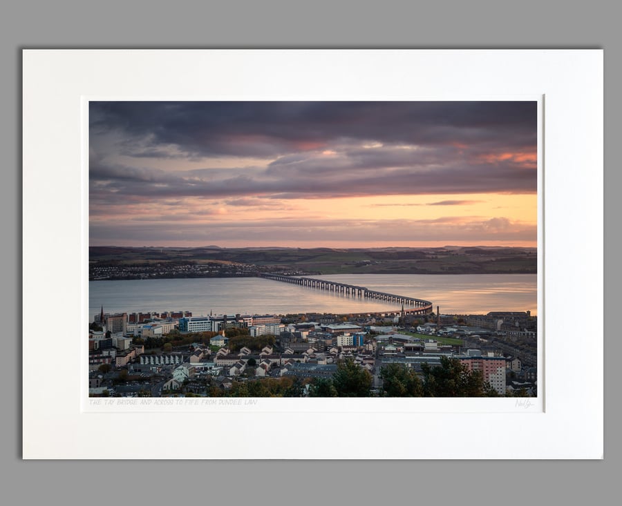 The Tay Bridge from Dundee Law - A2 (70x50cm) Unframed Print