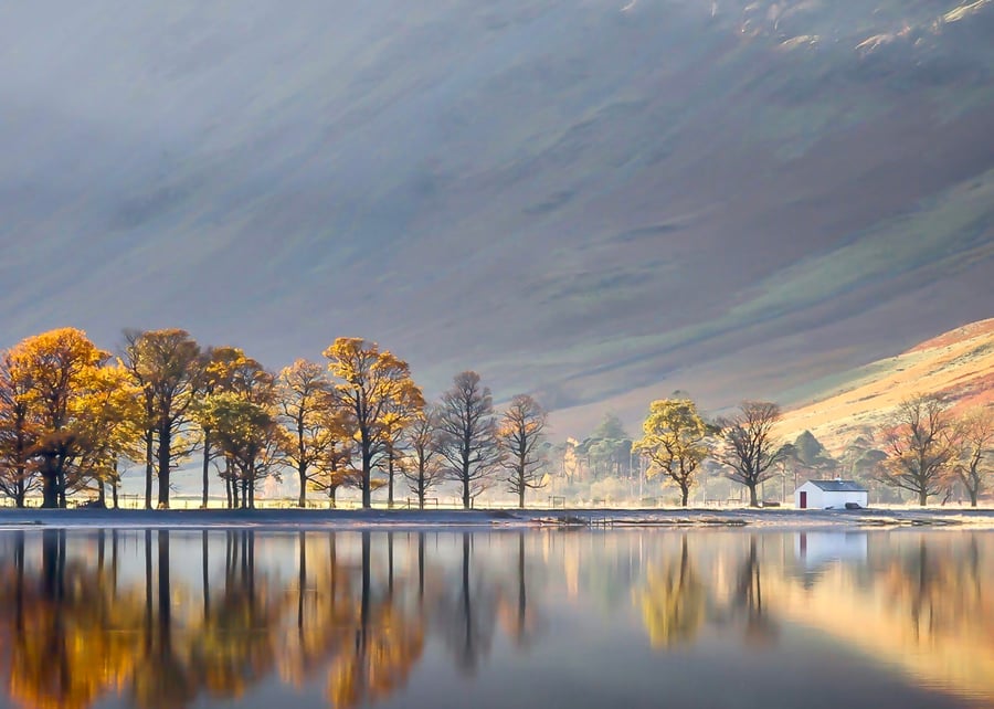 Buttermere Lake in the Lake District - Photographic Print Greetings Card