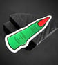Witches Finger Vintage Halloween Costume Illustrated Sticker  - Image 1