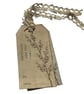 Set of Six Vintage Botanical Gift Tags. Handmade Layered Parchment Gift Tags - Image 9