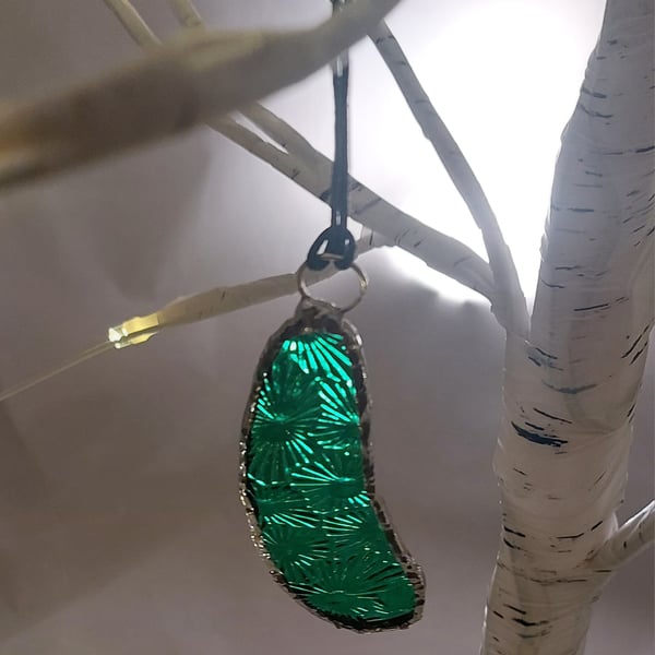 Stained glass Christmas pickle