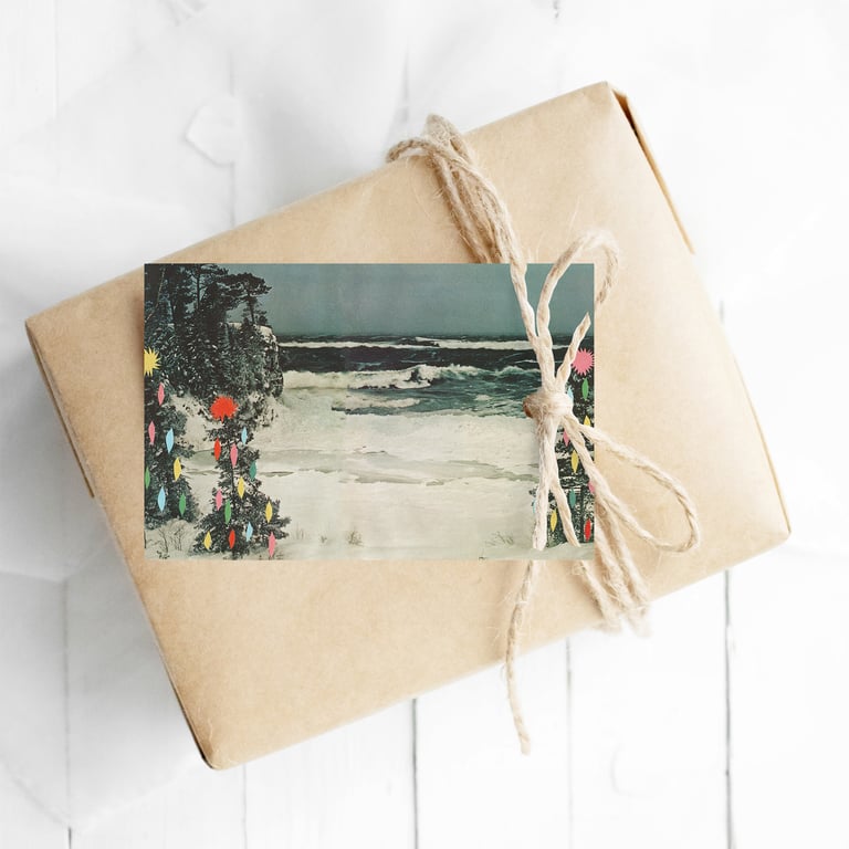 Set of 12 Gift Tags - Christmas Beach