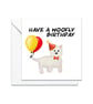 Westie Birthday card, west highland terrier dog - Image 1