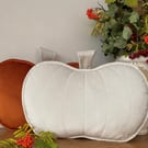  Velvet Cream Ghost Pumpkin Cushion Autumn Fall Halloween Thanksgiving Pillow
