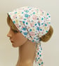 Summer hair covering for women, extra wide cotton head scarf, hair tie - Image 1