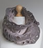 Ruffled felted scarf - neutrals - Image 1