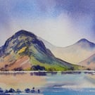 Yewbarrow Wastwater Watercolour painting 