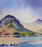 Yewbarrow Wastwater Watercolour painting 