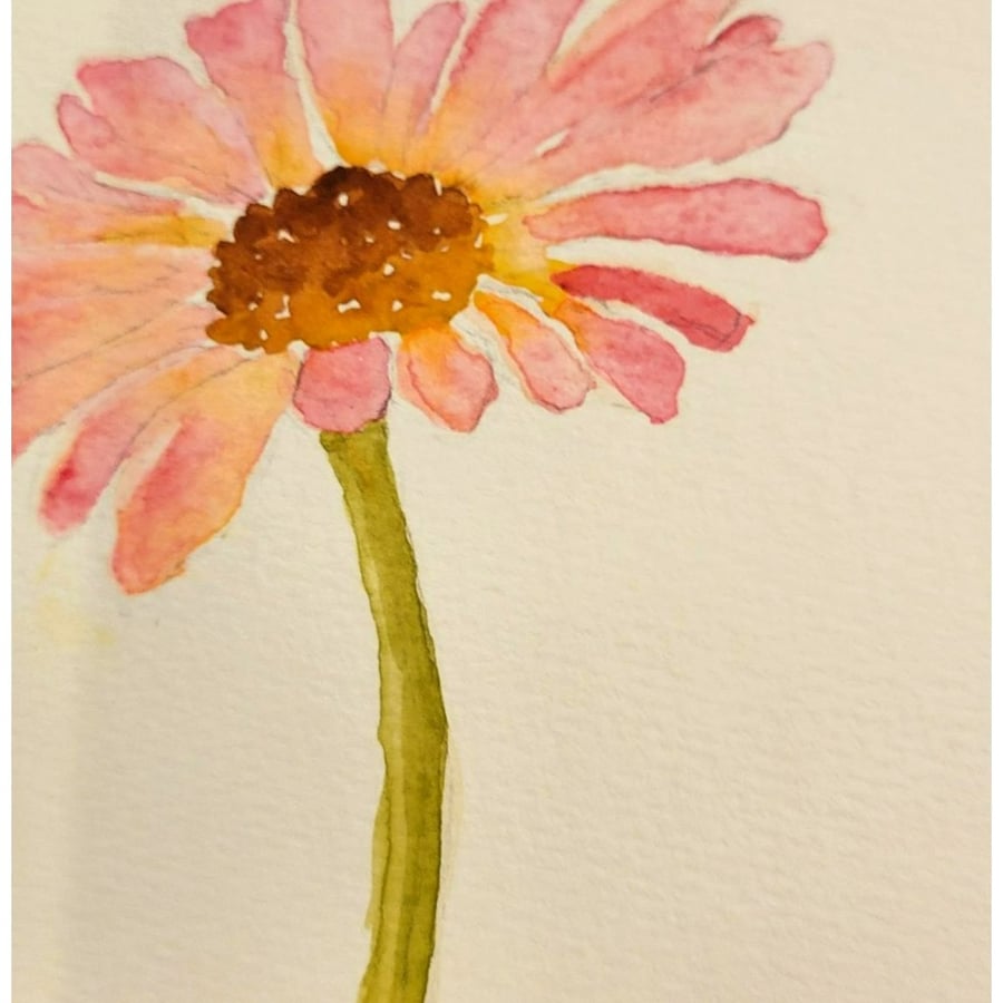 Flower watercolour card. Original artwork, choice of flowers.