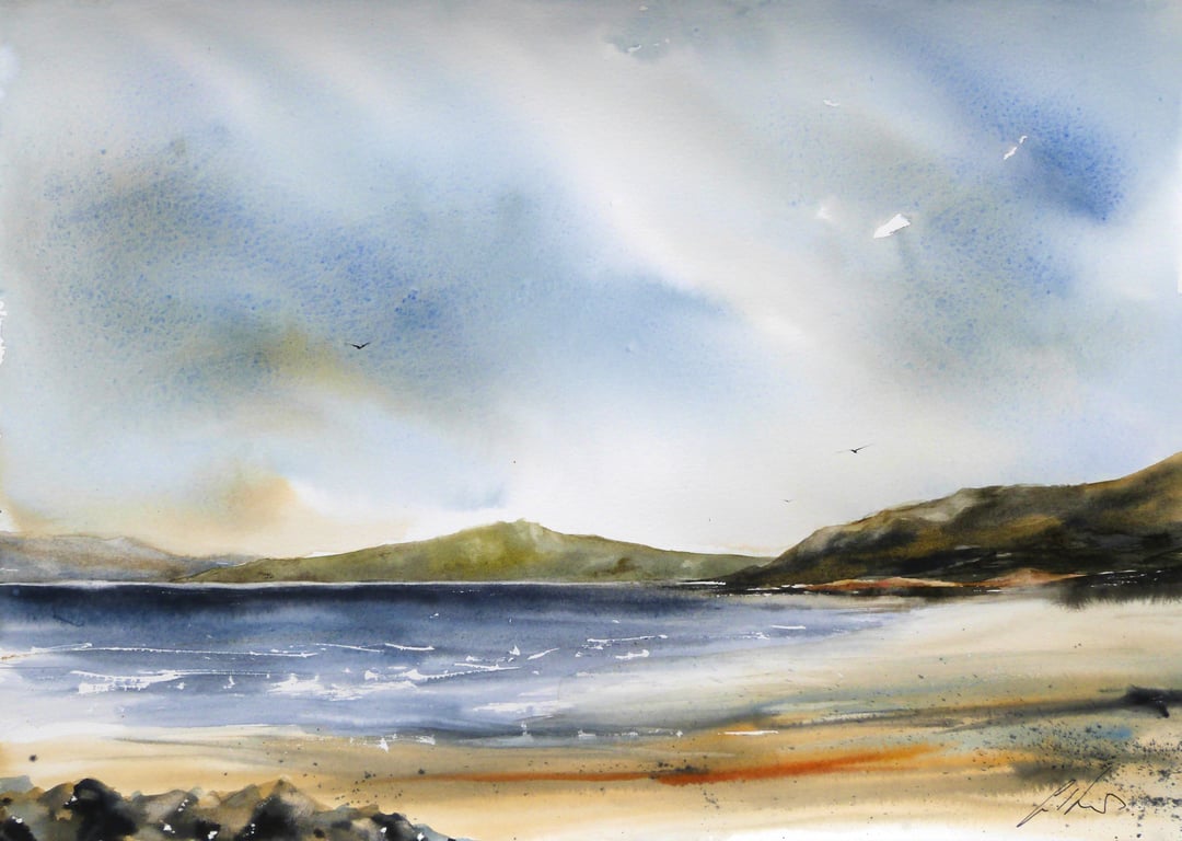 Coast, Original Watercolour Painting. 
