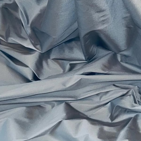 Silver Supreme Taffeta Fabric 58'' PRICE PER METER
