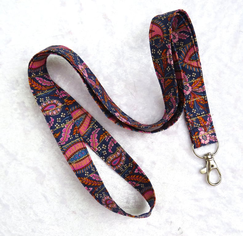 Liberty print lanyard, Shabani Paisley design