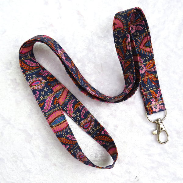 Liberty print lanyard, Shabani Paisley design