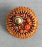 Hand Embroidered Sun Ray Brooch  - Image 1