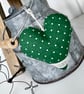 SALE 2026 - PAIR of LUCKY SHAMROCK FABRIC HEARTS - with lavender or padded - Image 6