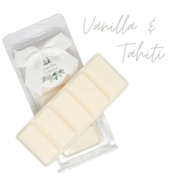 Vanilla & Tahiti   Wax Melts  UK  Odour Eliminator  50G  Natural  Highly Scented