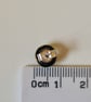 Sparkly golden fused glass stud earrings - Image 7