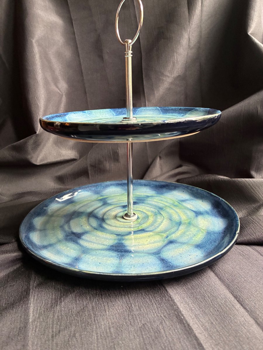 Two tiered cake Plate