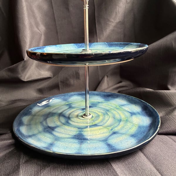Two tiered cake Plate