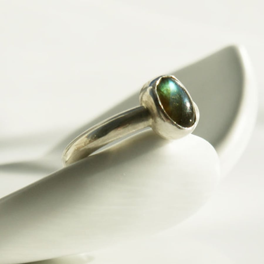 Labradorite Silver Ring