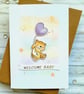 Teddy New Baby Card - baby congrats, new parents, grandparents - Image 5