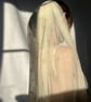 Cassiopeia - Celestial Wedding Veil With Gold Moons And Stars - Image 1