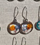 Pressed Flower Resin Earrings, 304 Stainless Steel Hooks, Made in Scotland - Image 1
