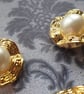 9 16" 15mm 24L Gold and Sprayed pearl Button x 4 - Image 2