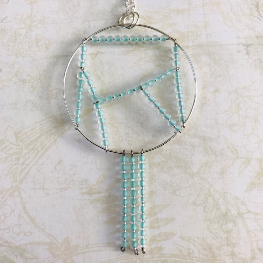 Dream Catcher Beaded Statement Necklace