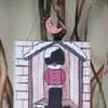 Snowy Queen’s Guard on Canvas Christmas Decoration 