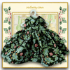 William Morris Black Damask Christmas Dress