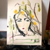  'Catkin primrose'  inky portrait 