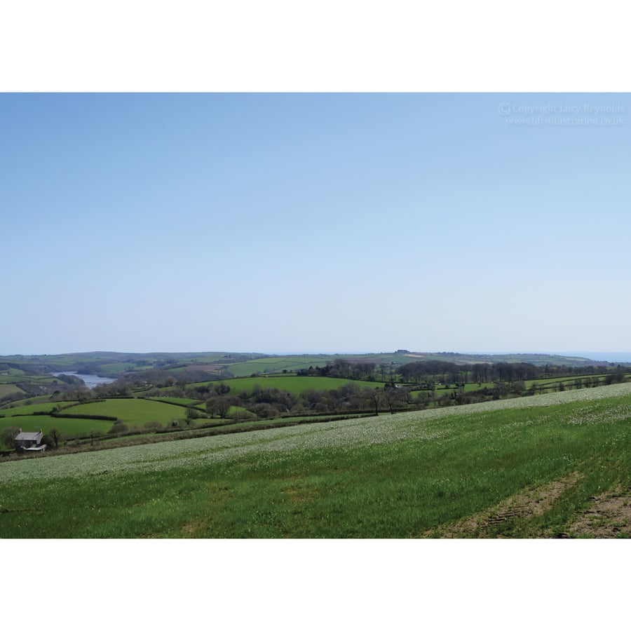 Lostwithiel River and Sea Print