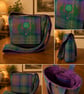 Isle of Skye tartan crossbody bag with thistle 