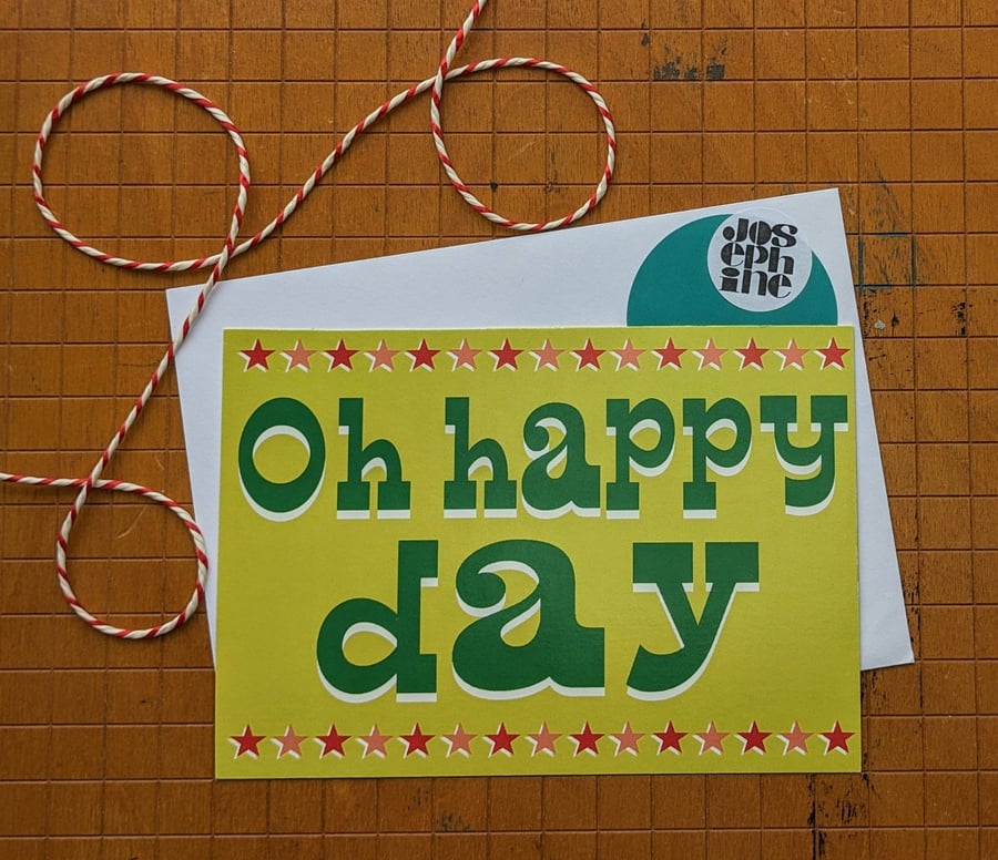 Oh Happy Day Circus card
