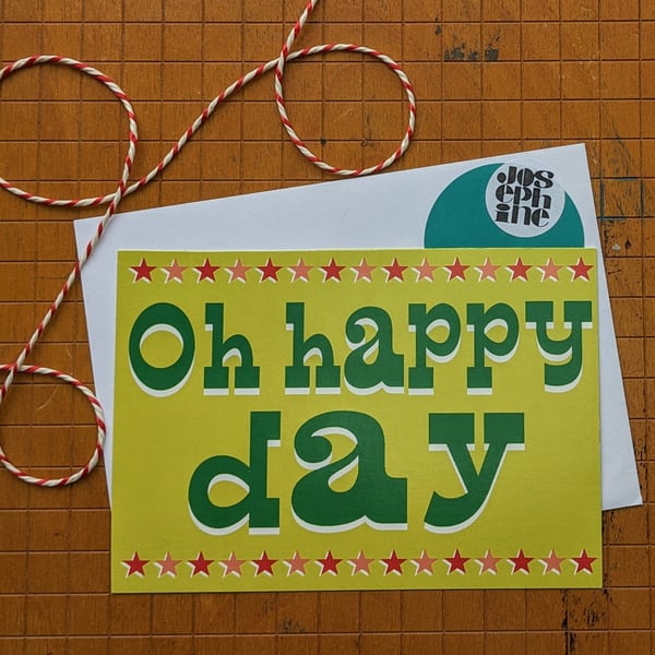 Oh Happy Day Circus card