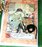 Vintage-style Greeting Card  - 'She spends hours in the Sewing room'