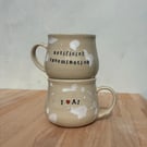 Handmade ceramic mug "AI"