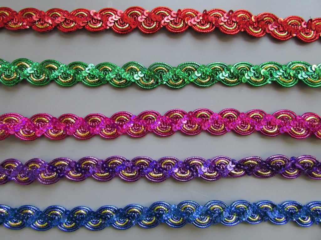 Ric Rac Sequin 1.5cm Braid Trim Sold By The Metre