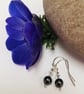 Sterling Silver Black Swarovski Pearl Earrings - Image 2
