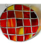 Sun Spot Stained Glass Handmade Patchwork Ring - Image 3