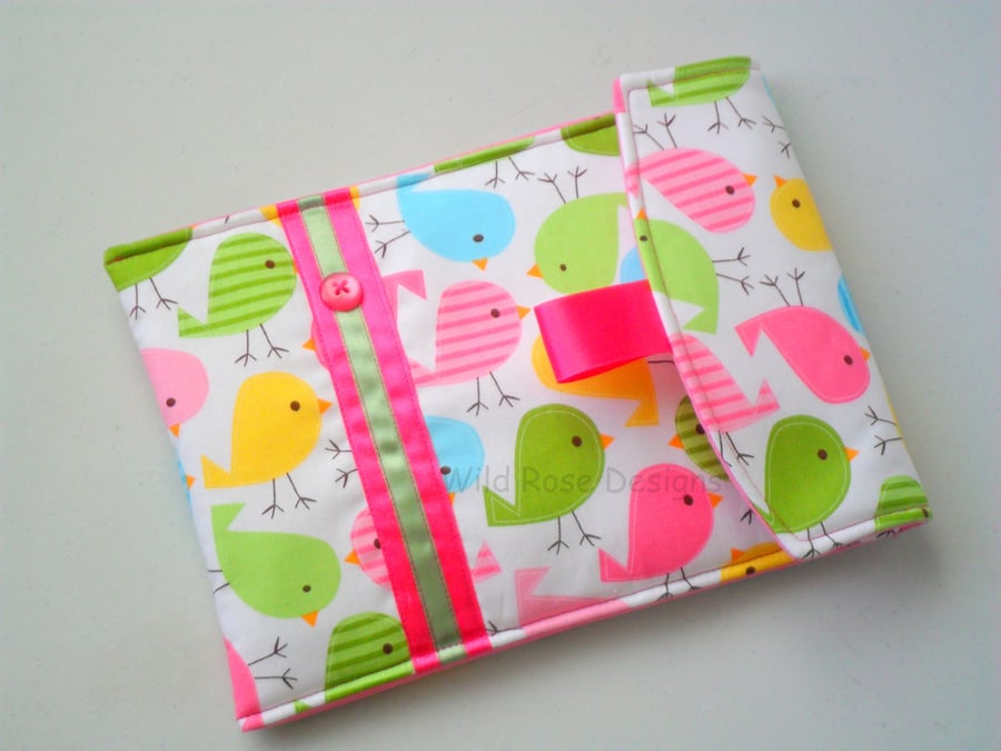 iPad Mini cover in bird print