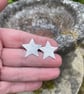 Large sterling silver star stud earrings - Image 7