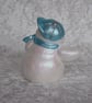 Small Blue Ceramic Christmas Xmas Snow Boy Figurine Ornament Decoration. - Image 3