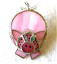 Pig Suncatcher Stained Glass Handmade Pink Piggy - Image 2