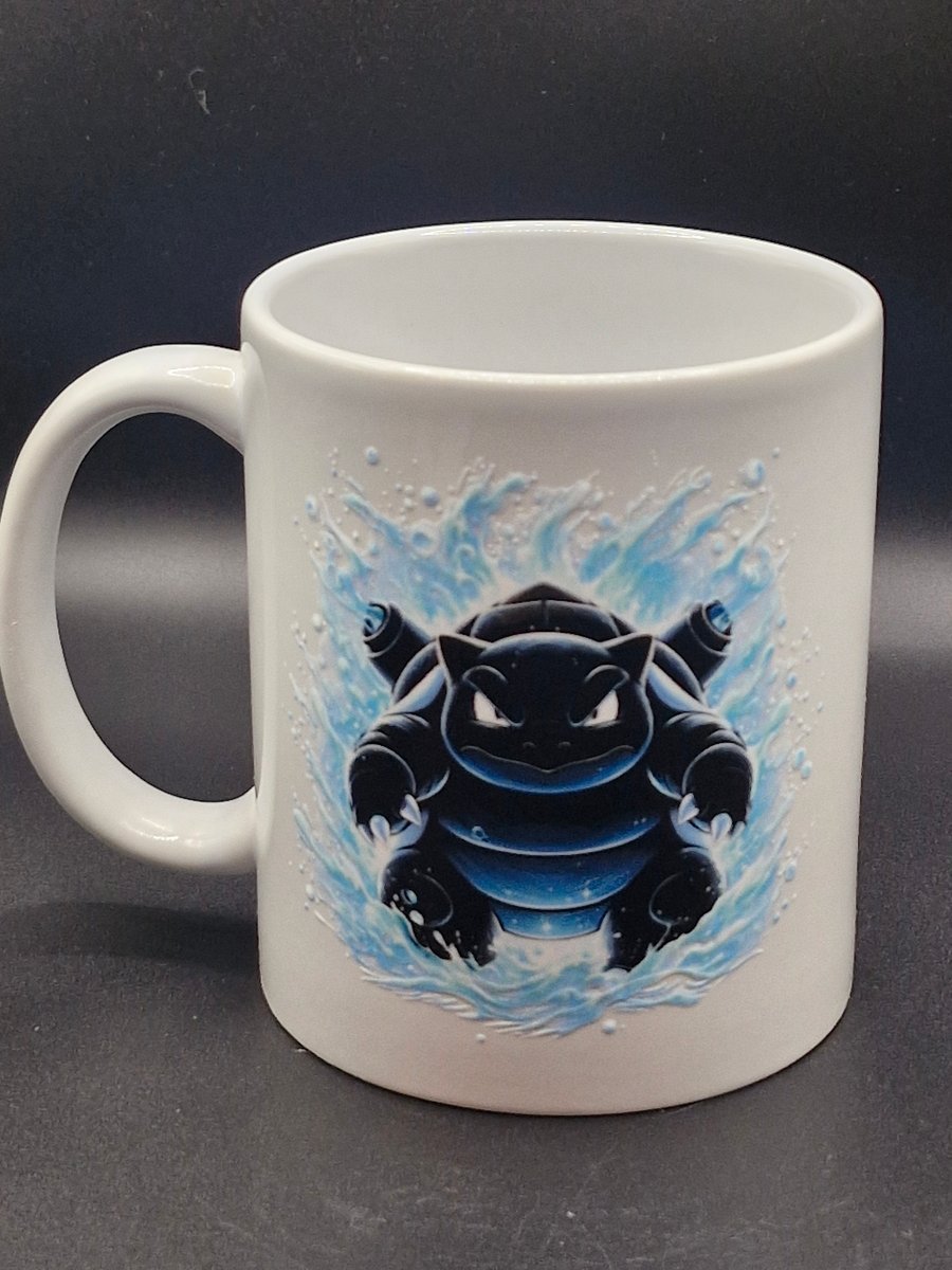 New Blastoise Mug Pokemon Go Fan Art Anime TV Water Type