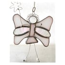 Fairy Angel Suncatcher Stained Glass White 027