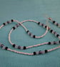 Black and white beaded sunglasses cord - Image 2