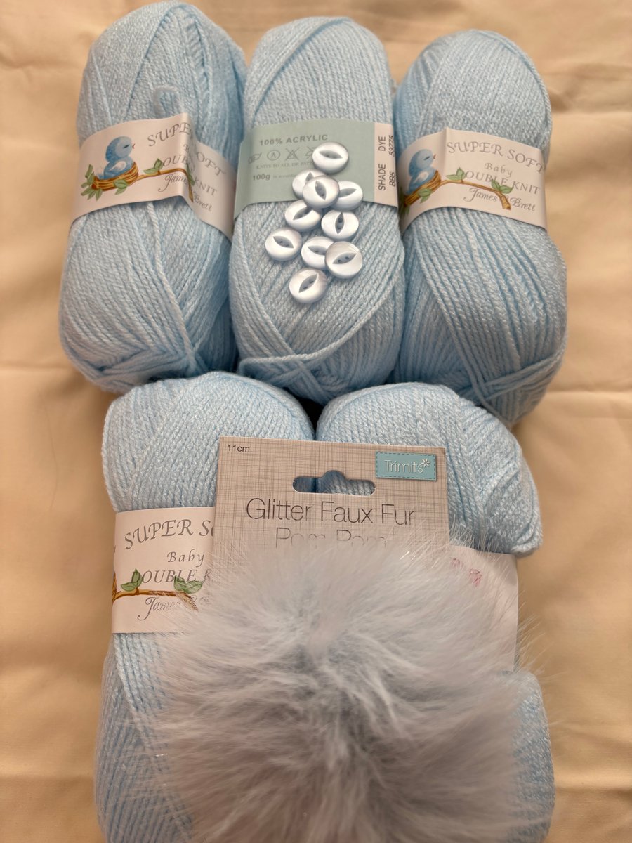 Supersoft Baby Blue DK package