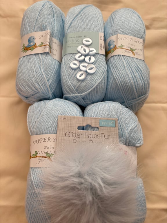 Supersoft Baby Blue DK package